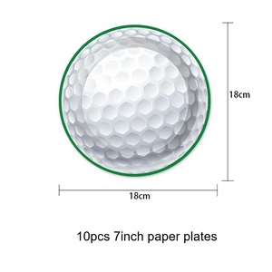 Articles <span class=keywords><strong>de</strong></span> fête sur le thème du golf 3D avec chemins <span class=keywords><strong>de</strong></span> <span class=keywords><strong>table</strong></span>, assiettes en forme <span class=keywords><strong>de</strong></span> balle, serviettes et ensemble <span class=keywords><strong>de</strong></span> vaisselle pour décorations <span class=keywords><strong>de</strong></span> fête d'anniversaire sur le thème du golf - Product Image 6