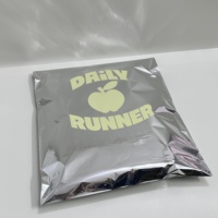 Emballage personnalisé avec logo, pochette en aluminium argenté, sac d'expédition, polybag, résistant à l'humidité, anti-déchirure, enveloppe d'expédition