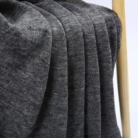 Couverture de voyage personnalisable en molleton tissé léger, style sweat à capuche, douce, surdimensionnée, en mélange de coton, pour toutes les saisons