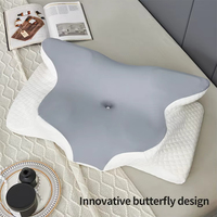 Oreillers ergonomiques en mousse à mémoire de forme pour le soutien cervical, contour orthopédique du cou, pour les chaises de travail, les employés de bureau sédentaires