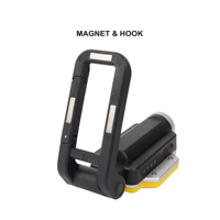 Réparation automobile, utilisation en cas d'urgence routière 360 °   Lampe d'atelier magnétique rotative 900LM COB XTE rechargeable avec avertissement RGB SOS