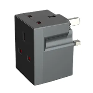 כוח Extender Multiplugs בלוק למטבח משרד מחשב טלוויזיה מקורה תאורת 250V 13 Amp 3 דרך לשלושה תקע מתאם רב תקעים