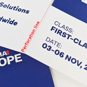 カスタムサーマルペーパー航空航空便チケットスクラッチオフシルバーインク搭乗券可変シリアル番号入場券 - Product Image 4