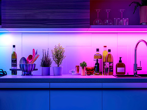 Bande lumineuse à LED RVB Découpable pour le bricolage Signes au néon Alexa <span class=keywords><strong>Google</strong></span> Assistant Compatible USB Connectivité 1m Corps en plastique Entrée DC24V - Product Image 2