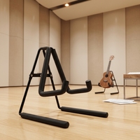 Modern Minimalist Ukulele Stand Premium Plastic & Iron Floor Rack for Bass & Ukulele Contemporary Home Decor Instrument Display