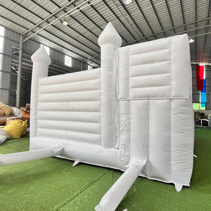 Commercial Custom White <b>Inflatable</b> Castle Wedding Party High Quality 5.5x4.5m 5-8 Capacity Bouncer <b>House</b> Slide Wedding Party Inf - Product Image 6