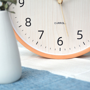 Reloj de Pared Analógico Redondo Carroll de 12 Pulgadas, Silencioso, Funciona con Batería, Decoración para Sala de Estar y Hogar - Product Image 3