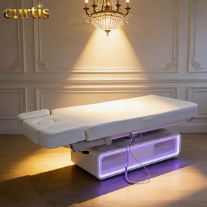 Cama de Masaje Eléctrica <span class=keywords><strong>Profesional</strong></span> de Lujo <span class=keywords><strong>en</strong></span> Cuero, con Esponja de Alta Densidad, 3 Motores Ajustables, para Salones de Belleza, Hoteles, Dormitorios y Talleres - Product Image 1