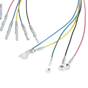 Greentek ที่มีคุณภาพสูงบริสุทธิ์เงินถ้วย EEG บันทึกอิเล็กโทรดที่ใช้สำหรับ Cadwell EEG อุปกรณ์