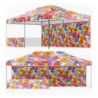 Tente de réception personnalisée 3x3 m, structure en alliage d'aluminium, imperméable, pour événements intérieurs/extérieurs