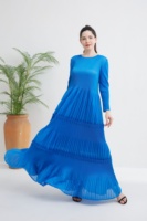 Nouvelle robe Maxi Boho plissée pour femmes à manches longues Design imprimé Style Simple Offre Spéciale pour printemps été et automne grande taille