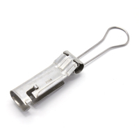 Câble coaxial messager CATV à fibre optique avec pince de fixation en aluminium