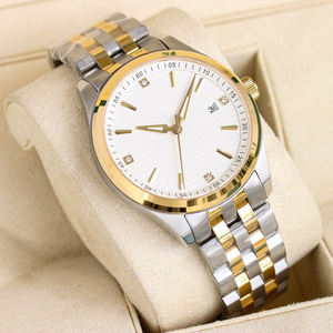 Montre pour homme en acier inoxydable de style professionnel, cadran en cristal saphir, mouvement mécanique, résistante à l'eau, fermoir papillon - Dernière version - Product Image 1