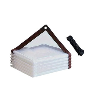 Transparent PVC <b>Tarp</b> With Reinforced Edge Waterproof 3000mm Outdoor Use For Construction And Storage - Product Image 1