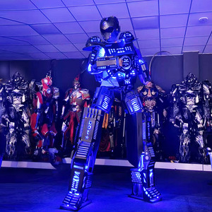 Costume da Robot LED Gigante 2,6M per Spettacoli di Natale e Halloween, Tuta da Mascotte per Performance di Strada - Product Image 6