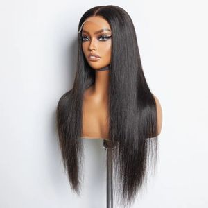 <span class=keywords><strong>Parrucche</strong></span> di <span class=keywords><strong>capelli</strong></span> umani lisci HD da 30-40 pollici con frontale in pizzo, pre-strappate, nere naturali, densità 180%, lunghe e lisce, per donne di colore - Product Image 2