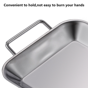Accessoires de pique-nique haut de gamme, panier à <span class=keywords><strong>fruits</strong></span> et légumes carré en acier inoxydable, panier de barbecue pour barbecue en plein air - Product Image 4