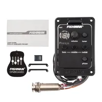 Égaliseur Fishman Série EQ pour Guitare, Micro Piezo, Accordeur, Mélange Sonore pour Rosace de Guitare Acoustique, Pièces et Accessoires