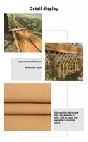 Ensemble hamac et support de jardin extérieur d'une capacité de 450 lb, hamac de camping en tissu à séchage rapide pour 2 personnes en toile durable