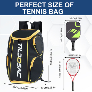 Sac à dos multisports grande capacité en gros, sac de rangement extérieur durable pour raquettes de badminton, padel et pickleball - Product Image 2