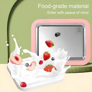 Machine à glaces roulées et yaourt glacé en acier inoxydable, plaque froide instantanée, outil en métal pour glaces molles, pâtisserie et cuisson - Product Image 2