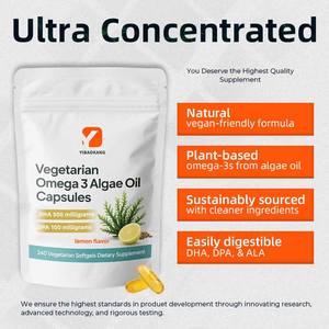 OEM Fabrika Paketli <span class=keywords><strong>Omega</strong></span> <span class=keywords><strong>3</strong></span> Alg Yağı Kapsülleri Vejetaryen Balık Yağı Alternatifi Kalp, Beyin ve Gözler İçin Sağlıklı Yetişkinler İçin - Product Image 3