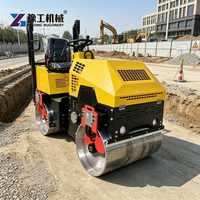 Compacteur à double tambour de 3 tonnes avec système de refroidissement fiable pour un travail continu