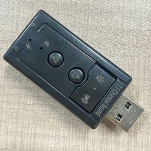 การ์ดเสียง USB ภายนอก 7.1 ช่องสัญญาณ พร้อมปุ่มควบคุมระดับเสียง สำหรับพีซี แล็ปท็อป ช่องสัญญาณเสียงออก - Product Image 4