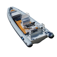 Bateau de pêche gonflable à côtes avec jet d'eau en aluminium, bateau de pêche à côtes en aluminium 760 760 Orca Hypalon, patrouille de luxe CE China 28ft DL860 860