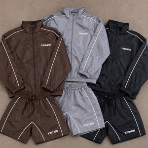 Fabricante de Conjuntos Deportivos Personalizados para <span class=keywords><strong>Hombre</strong></span>, Traje Deportivo Ligero y Holgado, Pantalones y Chaqueta Deportivos - Product Image 1