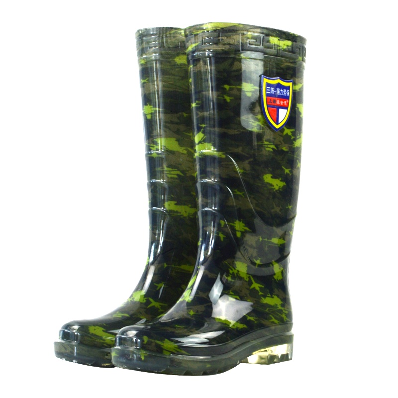 Защитные непромокаемые сапоги до колена из ПВХ, рабочая Мужская защитная обувь для дождливого дня