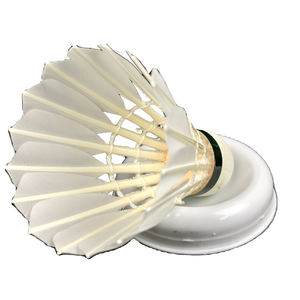 DunRun <span class=keywords><strong>DR</strong></span>-13 高耐久 バドミントン シャトルコック 最高級 グースフェザー トレーニング用シャトル 2層コルク バドミントンシャトル - Product Image 3