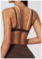 Logo personnalisé, nouveau haut de yoga 2 en 1, soutien-gorge de yoga, hauts de sport de haute qualité pour femmes, vêtements pour femmes