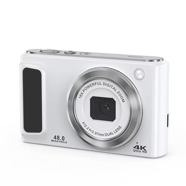 High Resolution Retro Style 4K Pocket Digital Camera 48MP Mini UV Point Shoot Vlog Record 4K Video Resolution