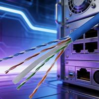 Câble Ethernet Gigabit CAT6 UTP non blindé à âme en cuivre massif sans oxygène pour câblage intérieur, ordinateur, routeur, surveillance