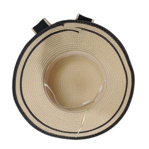 Womens Large Capacity Straw woven Tote with Hat Summer Beach Paper Straw Hat Shoulder Bag for Shopping Camping - Product Image 5