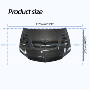 For 2001-2007 Mitsubishi Evolution EVO 8 9 CT9A VTX Cyber Edition Carbon Fiber Bonnet Engine Hood Track Version with Hood Latch - Product Image 5