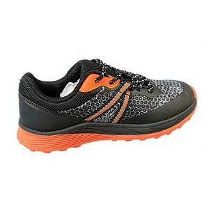 Scarpe Sportive Invernali Nere e Arancioni con Motivo a Nido d'Ape, Allacciatura, Suola Antiscivolo, Morbide, Leggere e Traspiranti, Taglie USA 7-10.5 - Product Image 2