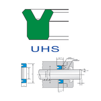 NBR PU FKM HNBR Material UNS Symmetrische U-Cup U-Ring Hydraulikzylinder Stangen- und Kolbendichtungen