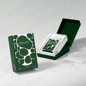 ขวดน้ำหอม Aboland ขนาด 100 มล. โอ เดอ ปาร์ฟูม บรรจุภัณฑ์กล่องแข็งพร้อมดีไซน์โลโก้ UV บนกระดาษอาร์ตสีเขียวรูปทรงสี่เหลี่ยมผืนผ้า - Product Image 2