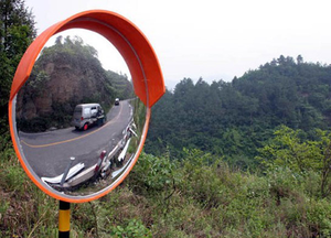 Petits miroirs convexes pour la sécurité routière, réflecteurs pour cônes de signalisation - Product Image 2