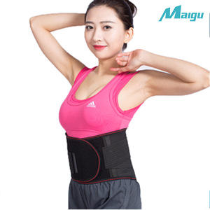 Maigu Waist Support <b>Belt</b> Black Beige Wrap Around Keep Warm Function Adult Fitness Use - Product Image 1