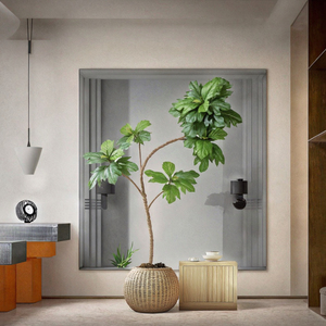Casa de árbol de plástico verde natural y artificial, <span class=keywords><strong>plantas</strong></span> simuladas en maceta para interiores y exteriores para decoración de bodas - Product Image 3