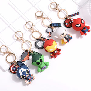 Porte-clés personnalisé en PVC, personnage de dessin animé, forme <span class=keywords><strong>3D</strong></span>, écologique, durable, non toxique, antibactérien - Product Image 4