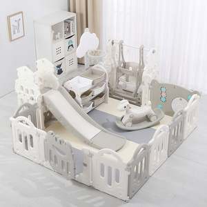 Clôture de sécurité pour bébés Nouveau design d'aire de jeux intérieure Le plus récent parc de jeux écologique pour bébés et tout-petits Clôture de cour pour enfants - Product Image 1