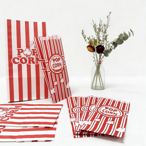 Bolsa <span class=keywords><strong>de</strong></span> Papel Kraft Biodegradable Resistente a la Grasa con Logotipo Personalizado en Color Rosa para Empacar Mini Donuts, Galletas y <span class=keywords><strong>Chocolate</strong></span> - Product Image 4