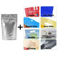 Doypack sac personnalisé imprimé feuille d'aluminium en plastique biodégradable volaille poulet alimentation sac d'emballage avec fermeture éclair