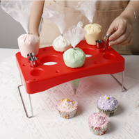 Support pliable pour poche à douille DIY, présentoir à pâtisserie, support pour poche à glaçage, plateau, support pour poche à crème, outils de pâtisserie