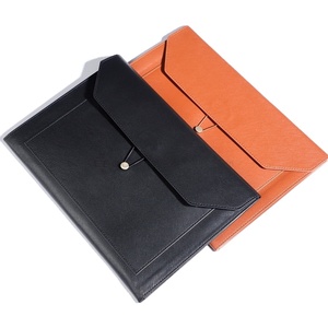 Hot bán văn phòng trường kinh doanh không thấm nước tài liệu lưu trữ Bag Organizer danh mục đầu tư trường hợp <span class=keywords><strong>A4</strong></span> PU da biểu tượng tùy chỉnh thư mục tập tin - Product Image 1