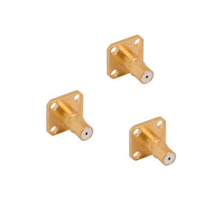 Adaptateur coaxial femelle à bride en laiton |   Personnalisable pour l'équipement de communication et le montage d'antennes - Product Image 5